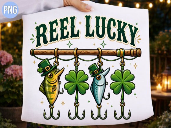 Download Reel Lucky Saint Patricks PNG Shirt - Luck Collection