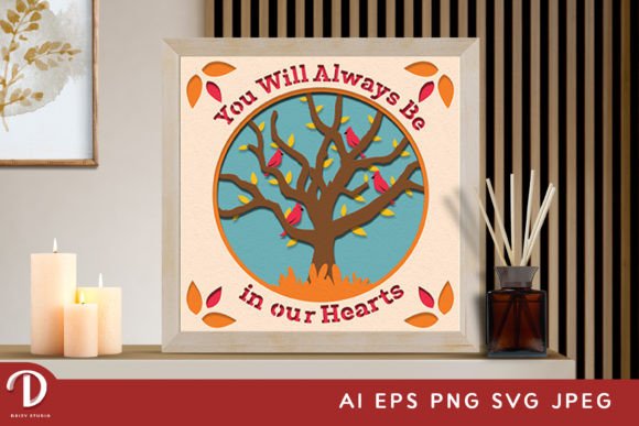 Download Quotes Cardinal Bird Tree 3D Paper Cut - Quotes Collection