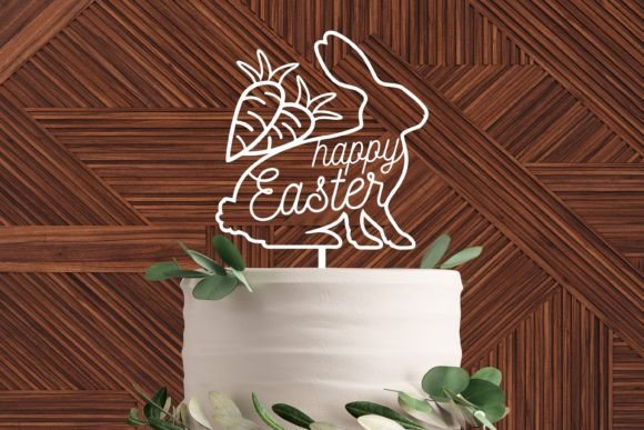 Download Happy Easter SVG| Easter Cake Topper Svg - Cake topper svg Collection