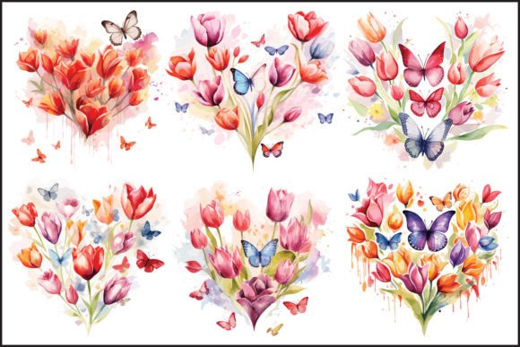 Download Wartercolour Floral and Butterfly Design - Butterfly design Collection